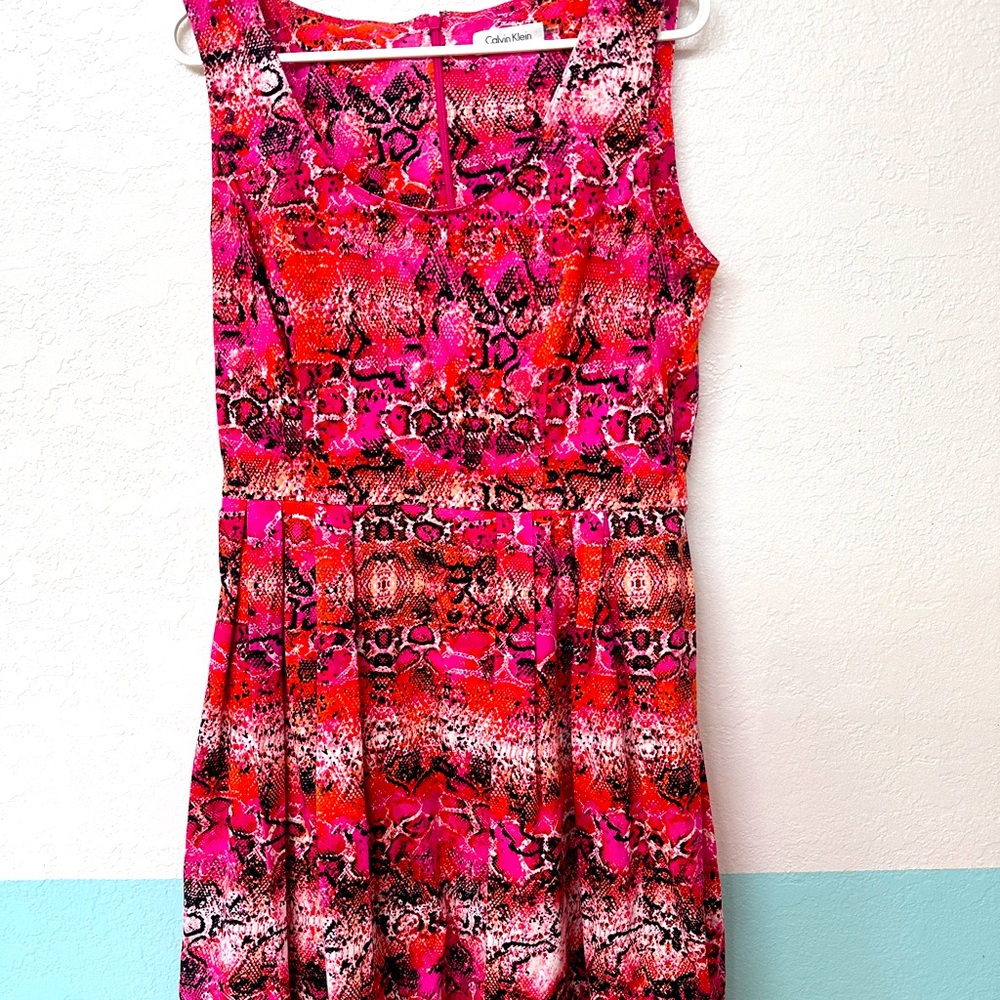 Dresses mini, colorful, brand Calvin Klein sleeveless
